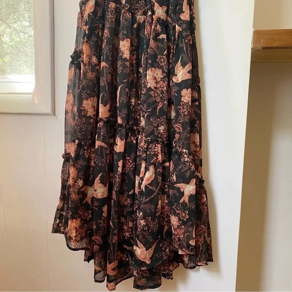 New Free People Youre A Jewel Maxi Dress Printed Floral Summer Long Sleeve - Picture 11 of 13